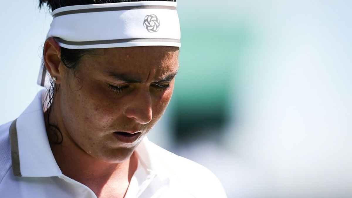 Jabeur bei ihrer jüngsten Aufgabe in Wimbledon