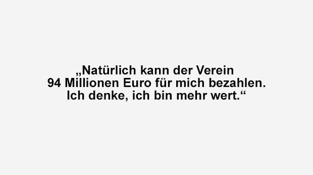 
                <strong>Cristiano Ronaldo</strong><br>
                Real Madrid zahlte eine atemberaubende Summe für Ronaldo - zu Recht, meint der Portugiese.
              