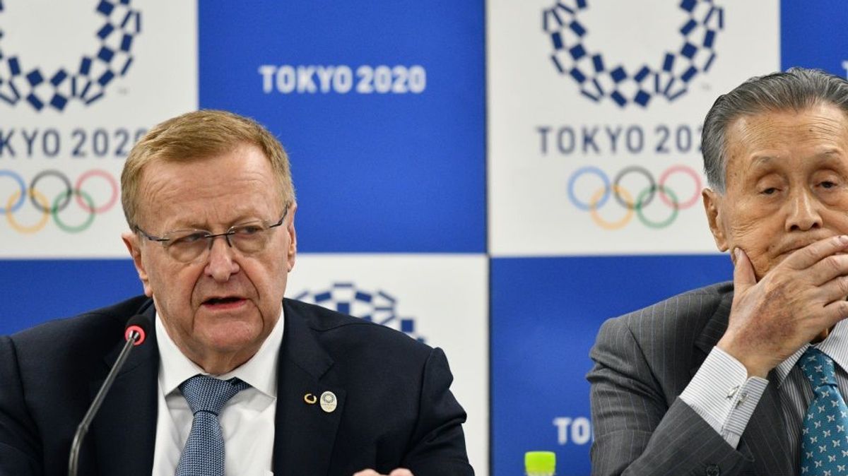 IOC-Vize Coates (l.) sieht Chancen für Japans Wirtschaft