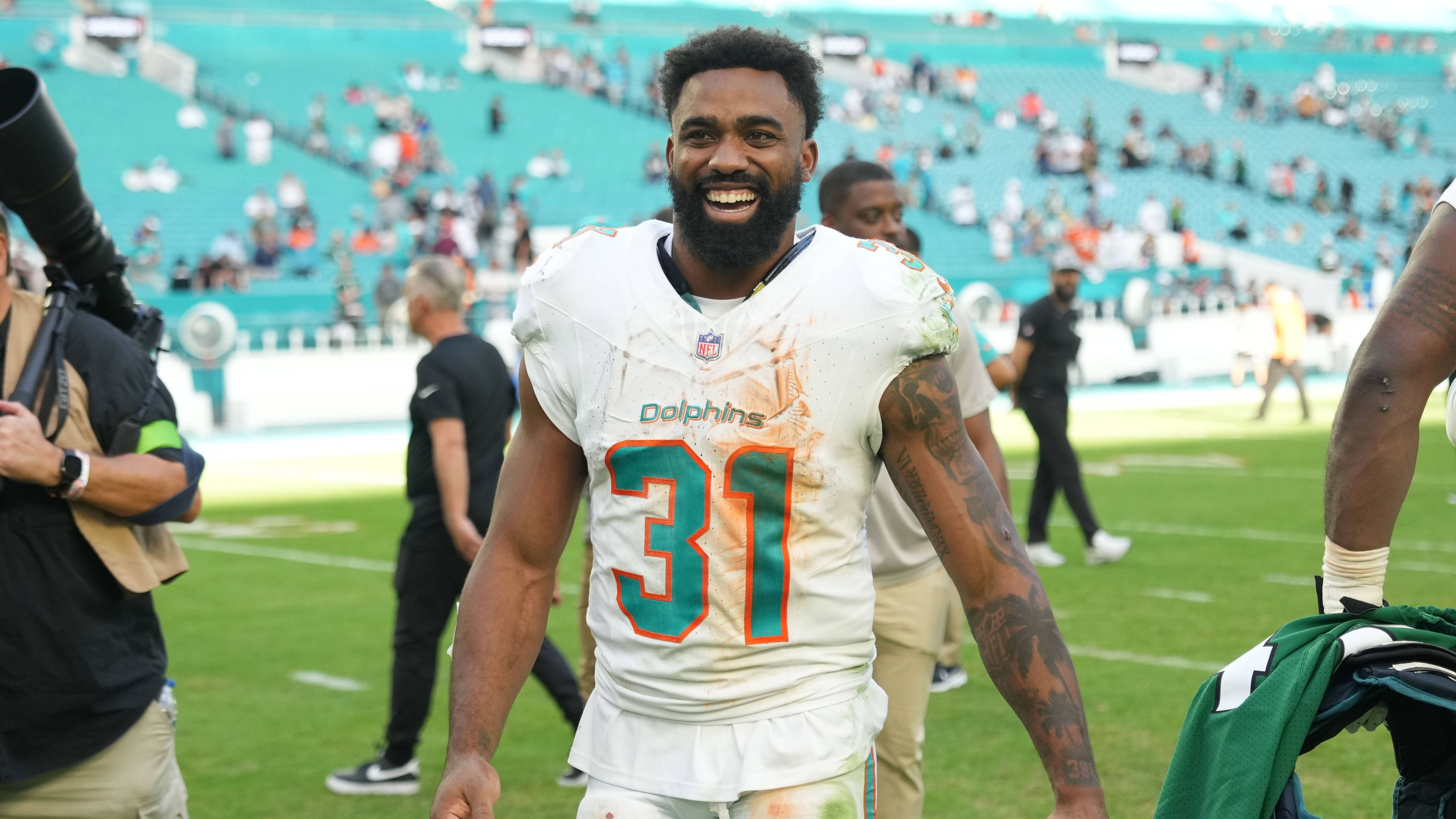 <strong>Platz 12 (geteilt): Raheem Mostert</strong><br>Team: Miami Dolphins<br>Rating: 86