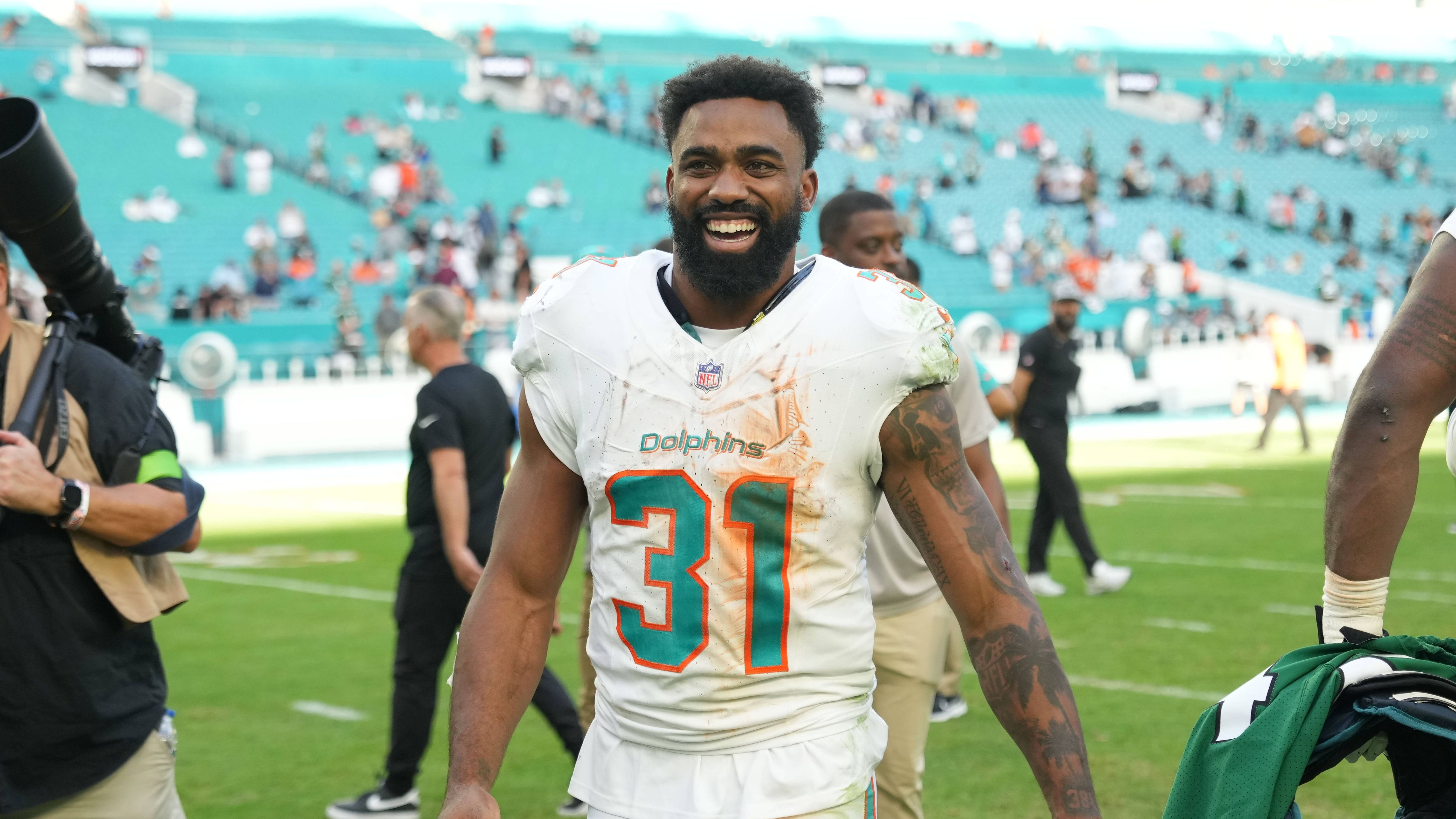 <strong>Platz 20: Raheem Mostert</strong><br>Team: Miami Dolphins<br>Position Halfback<br>Gesamtrating: 86<br>Speed: 95