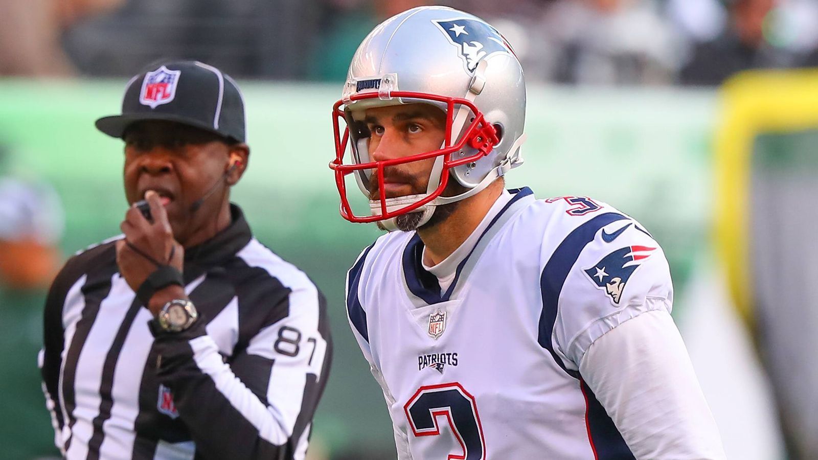 
                <strong>Stephen Gostkowski (New England Patriots)</strong><br>
                Field-Goal-Treffer in der Saison 201820-29 Yards: 11 von 1130 bis 39 Yards: 10 von 1040 bis 49 Yards: 4 von 650 Yards oder mehr : 2 von 5
              