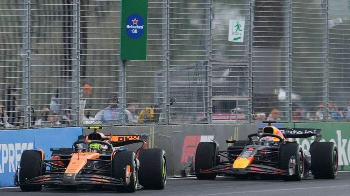 Lando Norris musste sich in der Schlussphase Max Verstappen erwehren