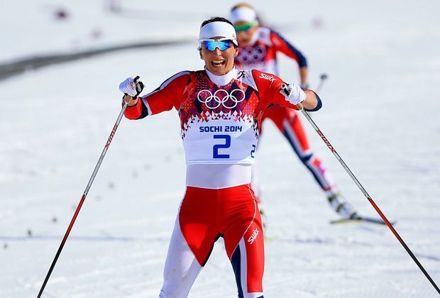 
                <strong>Skilanglauf, 30 Kilometer: Gold - Marit Björgen - Norwegen</strong><br>
                Unfassbar gut: Marit Björgen. Die Norwegerin sichert sich im 30-Kilometer-Rennen die sechste olympische Goldmedaille ihrer Karriere. In der Rangliste der erfolgreichsten Winter-Olympioniken steht sie damit auf dem dritten Platz.
              