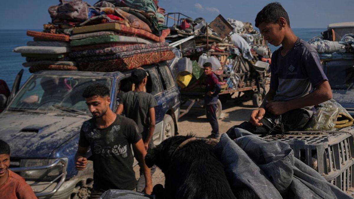 Vertriebene Palästinenser im Gazastreifen – die UN-Kommission sieht in ihrem Schicksal Belege für Völkermord-Tatbestände.