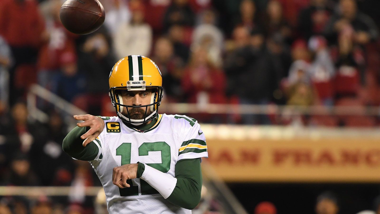 
                <strong>Green Bay Packers: Aaron Rodgers</strong><br>
                Position: QuarterbackIm Team seit: 16 Saisons
              