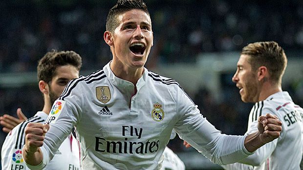 
                <strong>Rang 5: James Rodriguez (Real Madrid)</strong><br>
                James Rodriguez streicht 425.000 Euro pro Woche bei den Königlichen ein. Vor dem kolumbianischen Youngster liegt sein Teamkollege ...
              