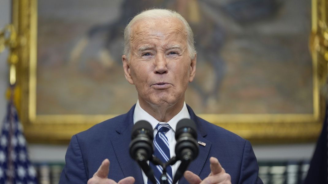 US-Präsident Biden kündigt neue Sanktionen an.