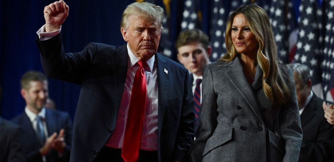 Donald Trump mit seiner Ehefrau Melania.