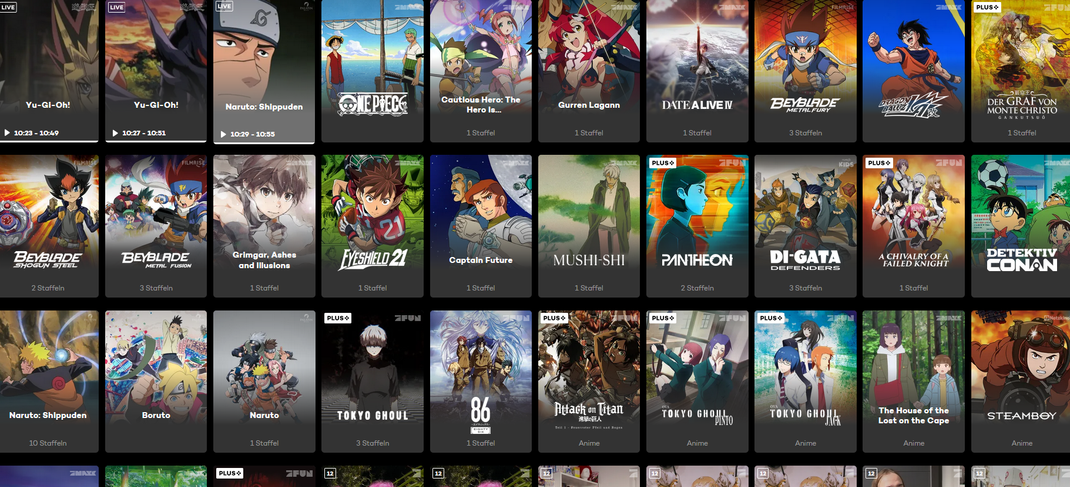 Animeserien und -Filme in großer Auswahl auf Joyn