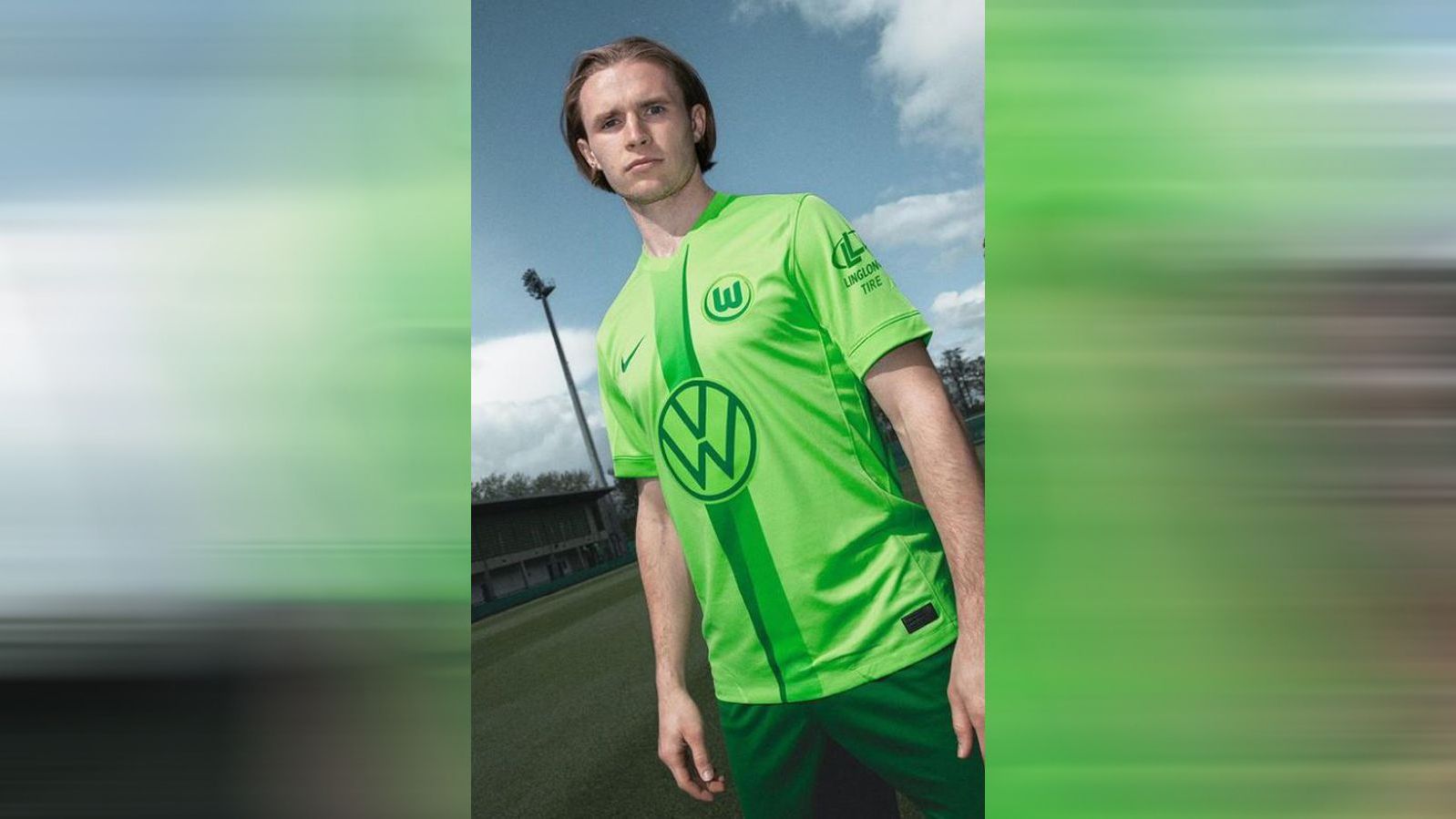 <strong>VfL Wolfsburg</strong><br>Wenig überraschend tritt der VfL in leuchtendem Grün an. Weiß sucht man, anders als noch in der Vorsaison, vergebens. Stattdessen unterscheiden sich die grünen Farbtöne bei Muster, Wappen und Co.