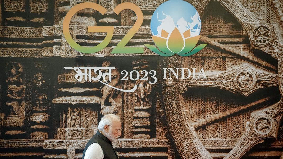 Narendra Modi, Premierminister von Indien, bei der Eröffnung des G20-Gipfels in Neu Delhi.