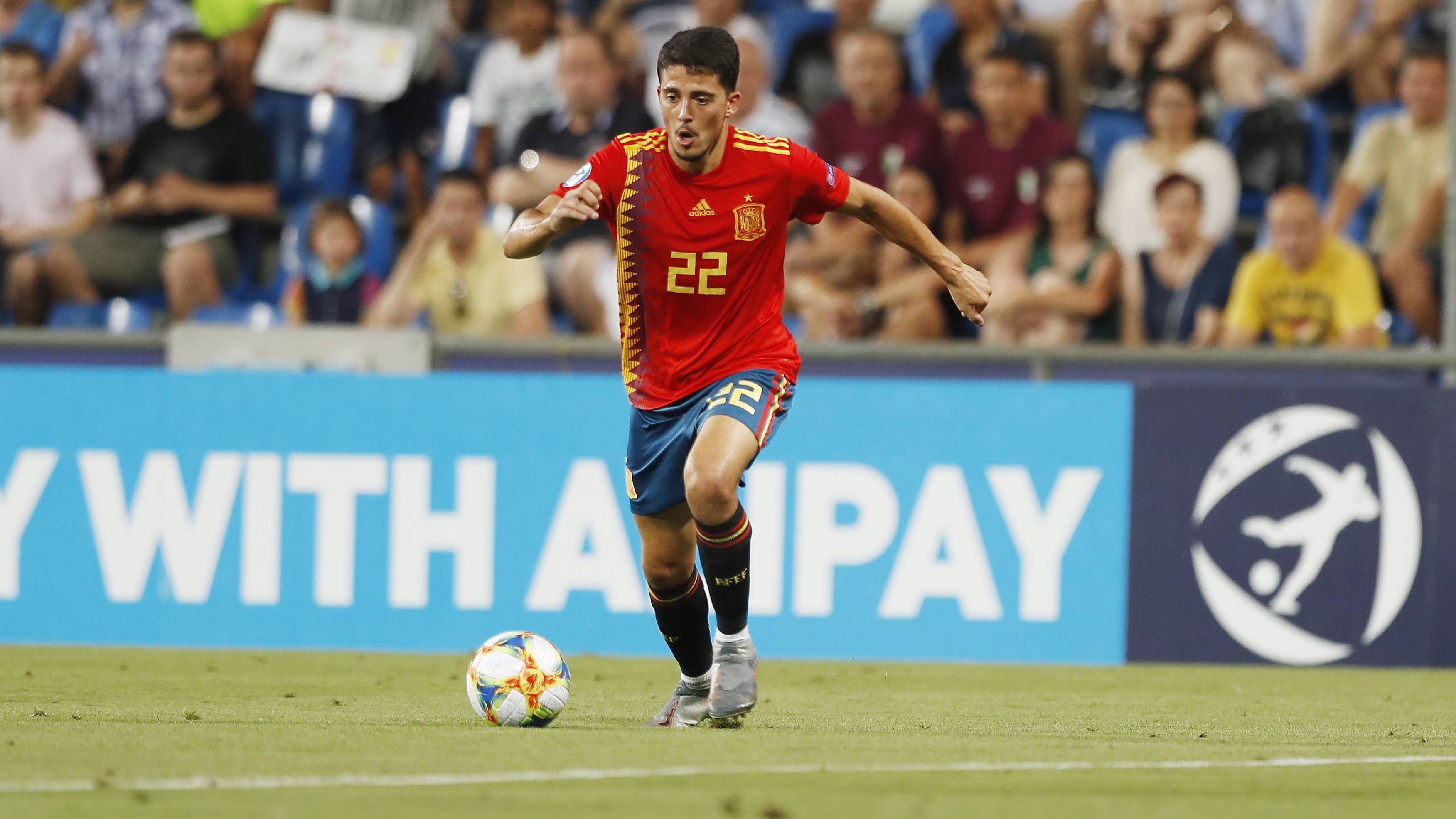 
                <strong>Pablo Fornals (Angriff)</strong><br>
                Alter: 23Verein: FC VillarrealErstliga-Spiele/Tore: 129/12U21 Länderspiele/Tore: 16/2Der offensive Mittelfeldspieler wechselte gerade für 28 Millionen zu West Ham United. Bei der EM erzielte er schon zwei Tore.
              