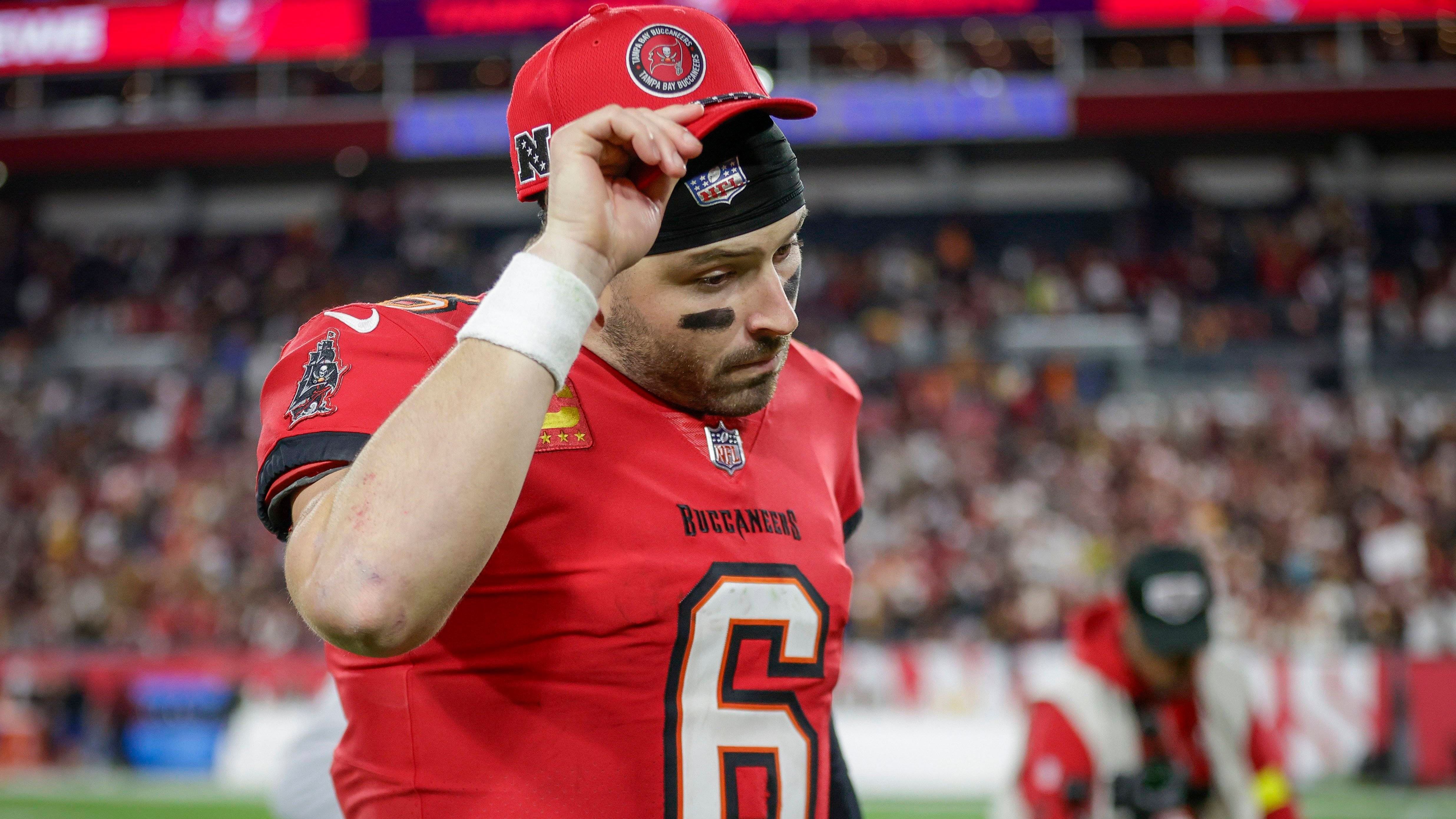 <strong>Platz 10: Baker Mayfield</strong><br>- Team: Tampa Bay Buccaneers<br>- Ranking 2024: nicht gerankt
