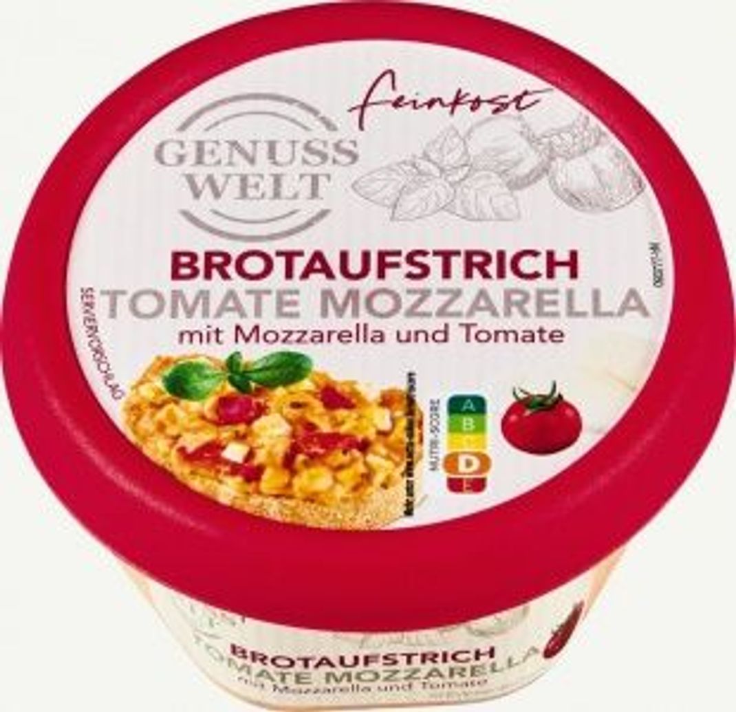 Der bei Netto angebotene "Genusswelt Brotaufstrich Tomate-Mozzarella" könnte ebenfalls mit Metallfremdkörpern belastet sein.