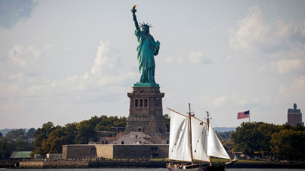 Die Freiheitsstatue wurde Ende des 19. Jahrhunderts von Frankreich gestiftet.