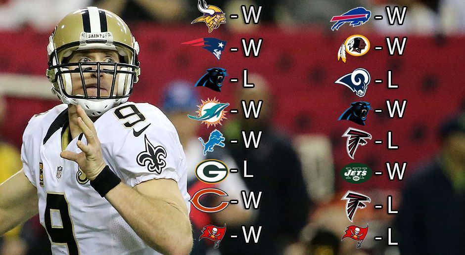 
                <strong>New Orleans Saints: 10 - 6</strong><br>
                
              