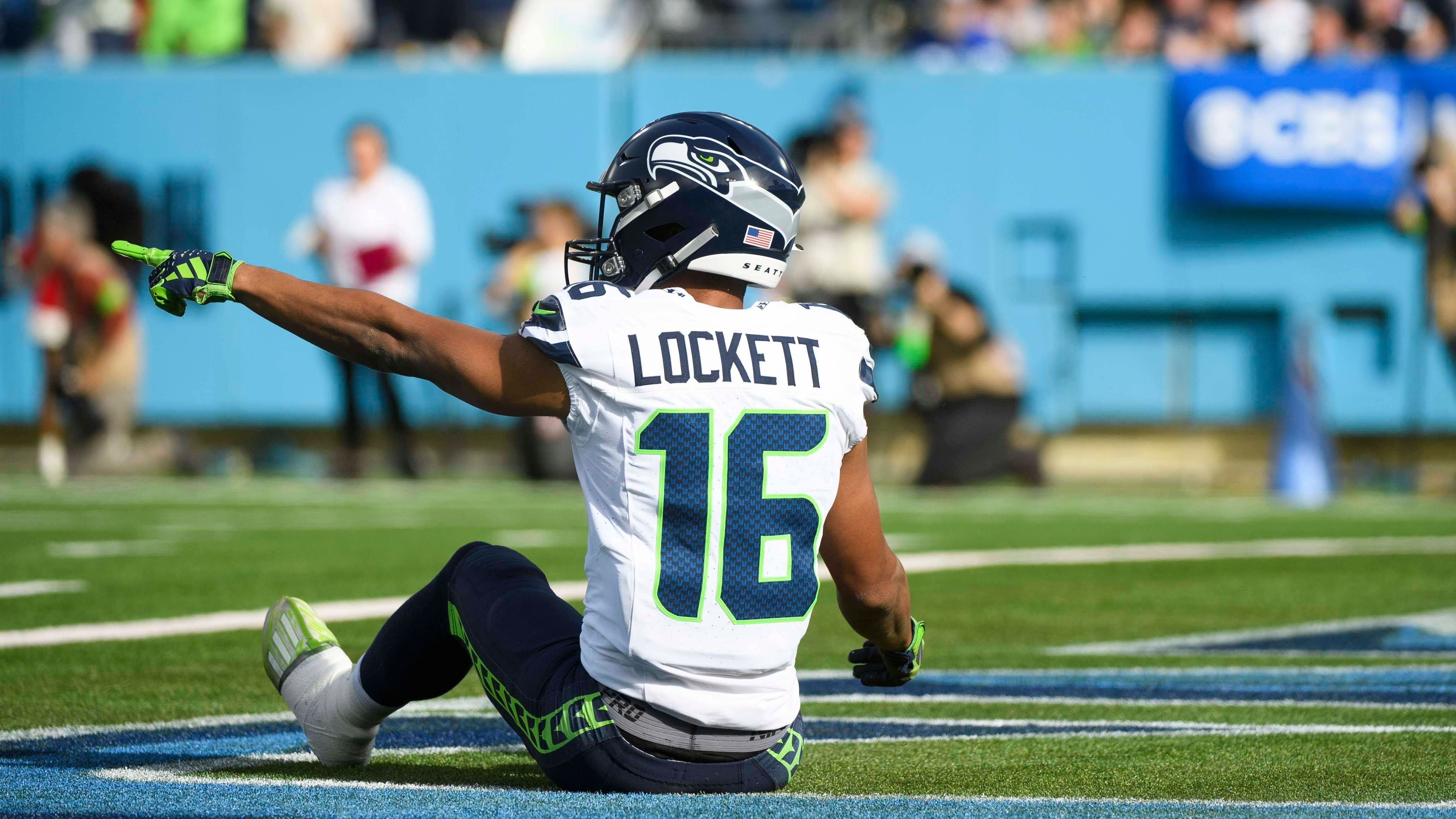 <strong>Kickoff Return Yards</strong><br>1. Cordarrelle Patterson: 8.229 Kickoff Return Yards<br>2. Tyler Lockett (im Bild): 3.188 Kickoff Return Yards<br>3. DeAndre Carter: 3.125 Kickoff Return Yards