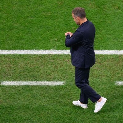 Bundestrainer Hansi Flick während des WM-Spiels gegen Costa Rica.