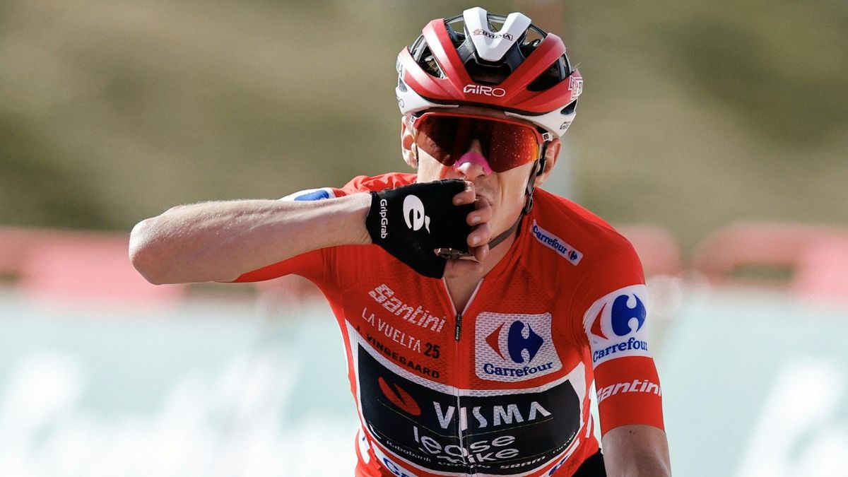 Jubel im Ziel: Jonas Vingegaard