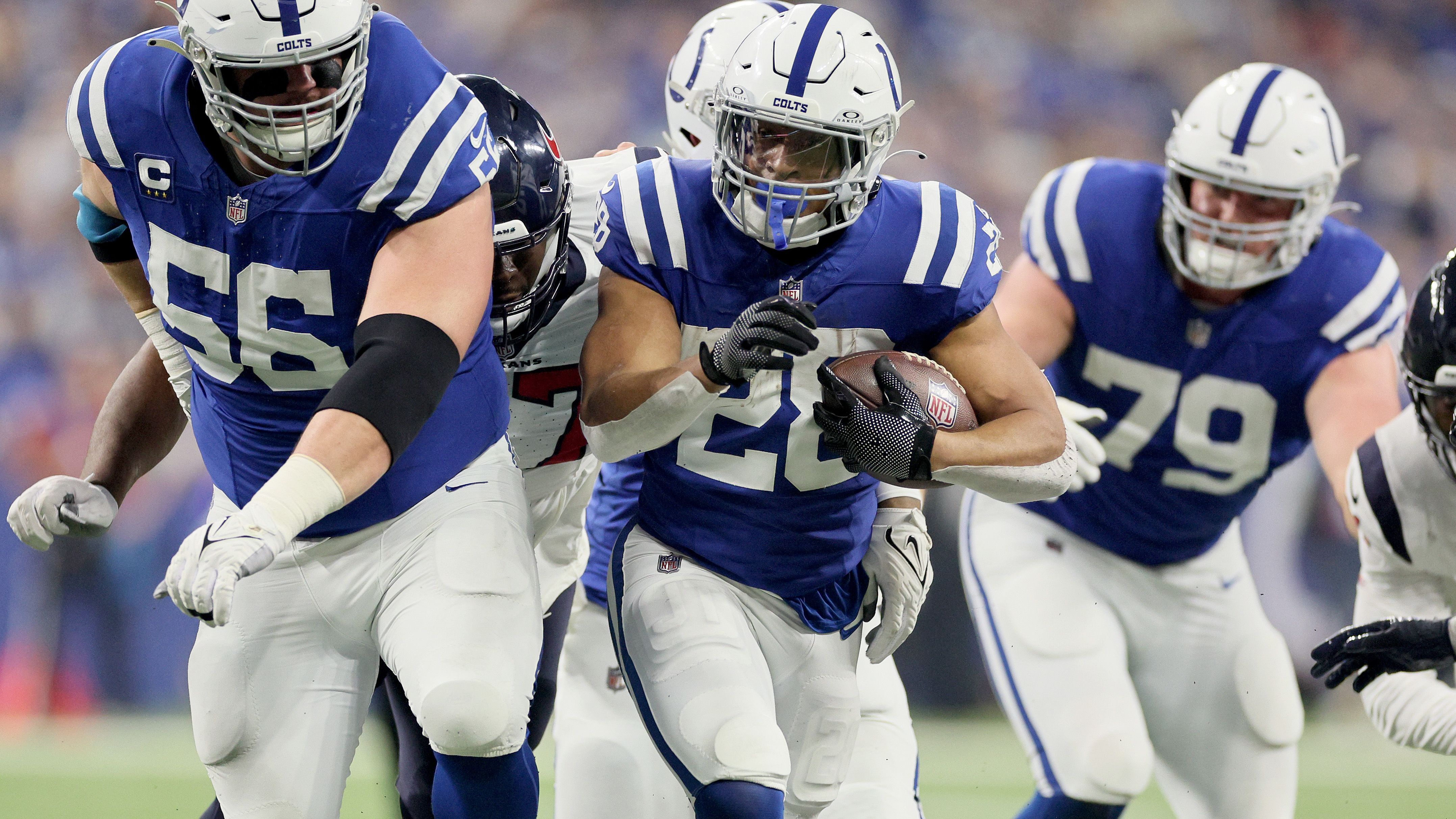 <strong>Platz 27: Indianapolis Colts</strong><br>-Penalty Yards pro Spiel in der Saison&nbsp;2023:&nbsp;40,3<br>-Penalty Yards pro Spiel aus den letzten drei Partien: 31,7