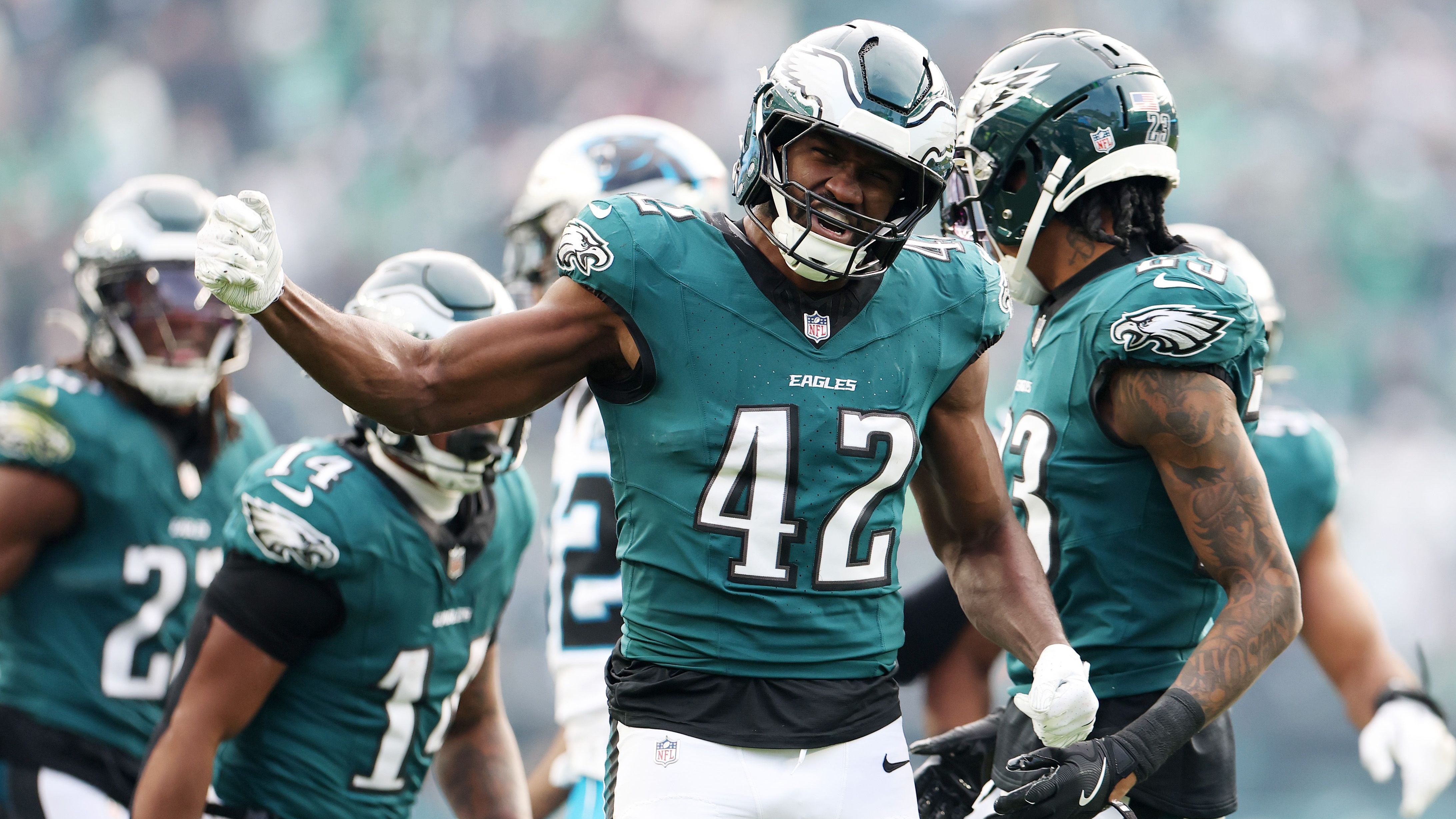 <strong>Platz 28: Philadelphia Eagles</strong><br>1st Quarter Point Differential: -42<br>Point Differential gesamt: +108