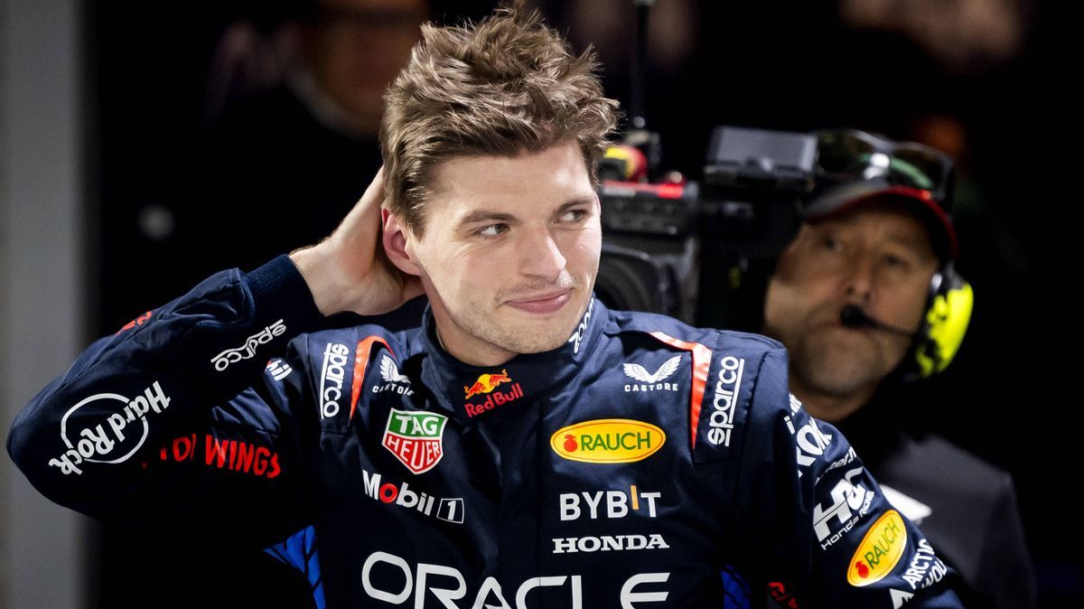 LAS VEGAS - Max Verstappen (Red Bull Racing) after winning his fourth world title after the Las Vegas Grand Prix. ANP SEM VAN DER WAL xVIxANPxSportx xxANPxIVx 514147327 originalFilename: 514147327.jpg