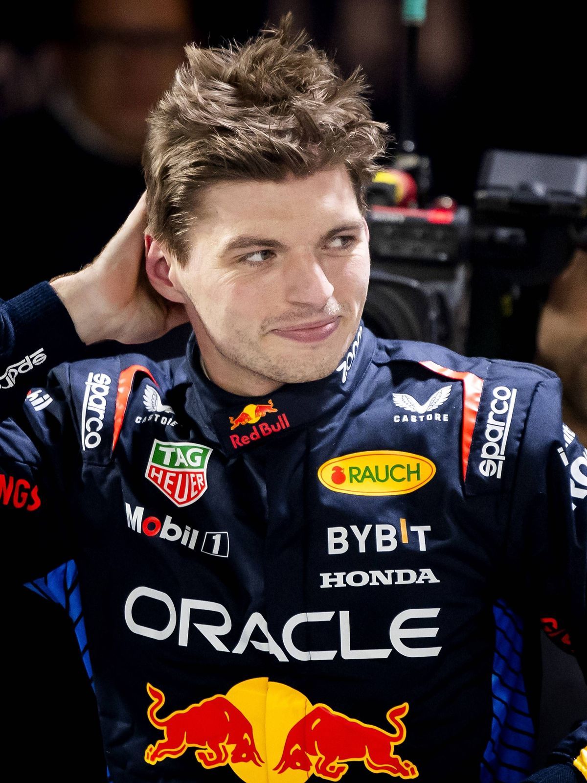 LAS VEGAS - Max Verstappen (Red Bull Racing) after winning his fourth world title after the Las Vegas Grand Prix. ANP SEM VAN DER WAL xVIxANPxSportx xxANPxIVx 514147327 originalFilename: 514147327.jpg