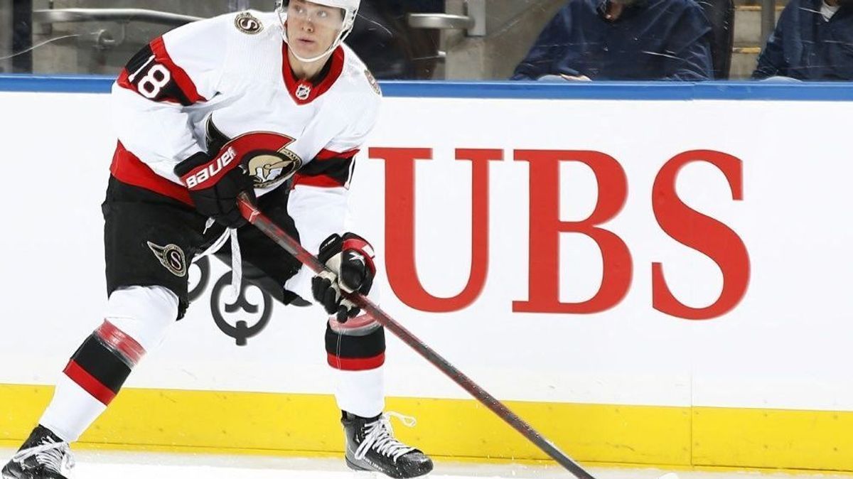 Tim Stützle im Dress der Ottawa Senators