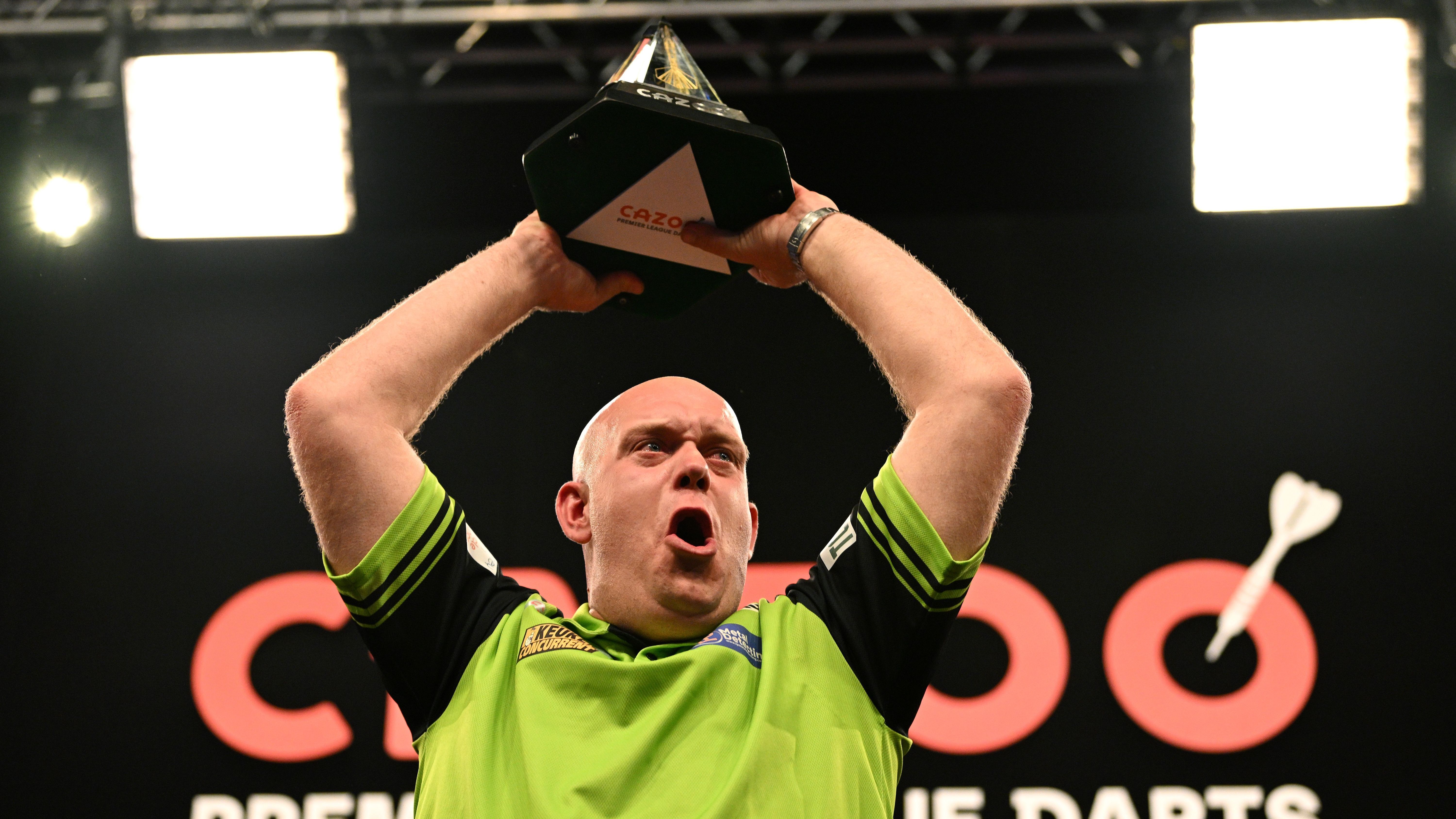 <strong>2023: Michael van Gerwen<br></strong>Platzierung vor dem Final Four: 3.<br>Weitere Spieler im Final Four: Gerwyn Price, Michael Smith, Jonny Clayton<br>Gegner im Finale: Gerwyn Price<br>Ergebnis im Finale: 11:5