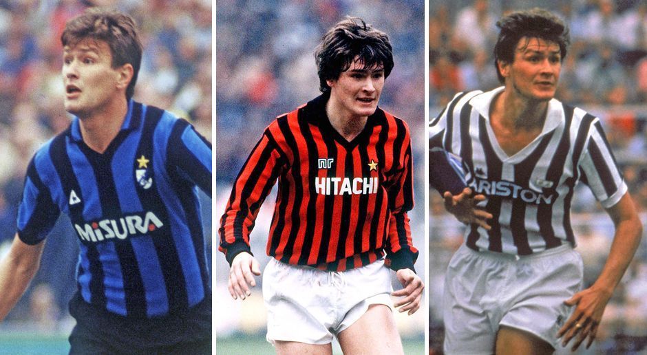 
                <strong>Aldo Serena</strong><br>
                Inter Mailand - 1978/79, 1981/82, 1983/84, 1987-91AC Mailand - 1982/83, 1991-93Juventus Turin - 1985-87noch davorLuigi Cevenini (20er Jahre)Giuseppe Meazza (30er und 40er Jahre) Enrico Candiani (40er Jahre)
              