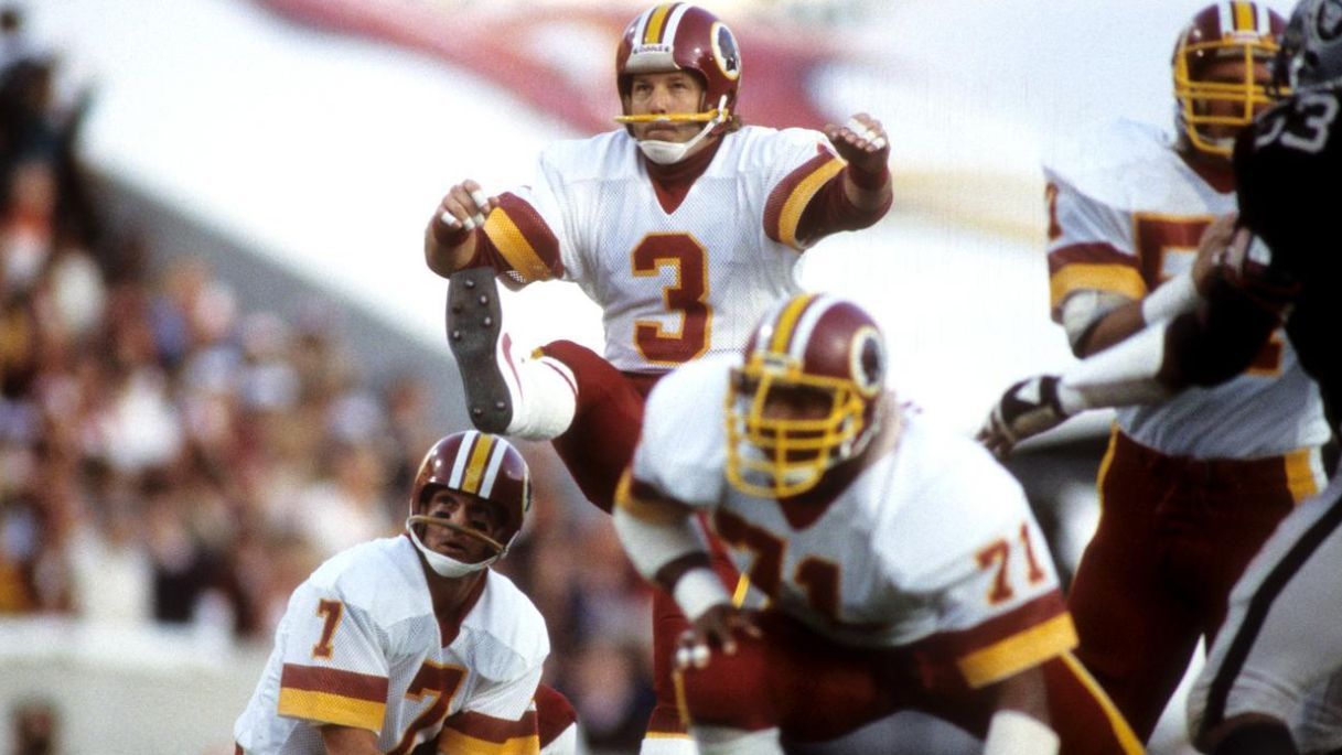 <strong>Platz 6 (geteilt): Washington Commanders (drei MVP-Titel)</strong><br>Larry Brown (Running Back/ 1972), Mark Moseley (Foto, Placekicker/ 1982), Joe Theismann (Quarterback/ 1983)<br>seit 1932 in der NFL dabei