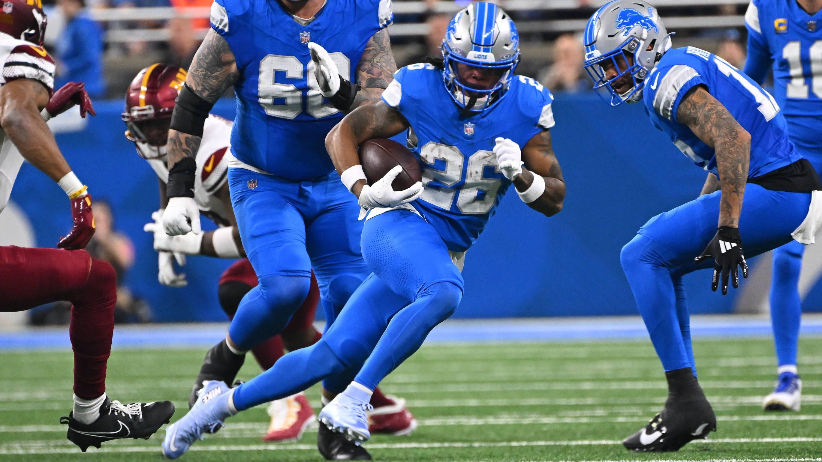 <strong>Platz 27: Jahmyr Gibbs (Detroit Lions)</strong><br>- Position: Running Back<br>- Platzierung letzte Saison: -