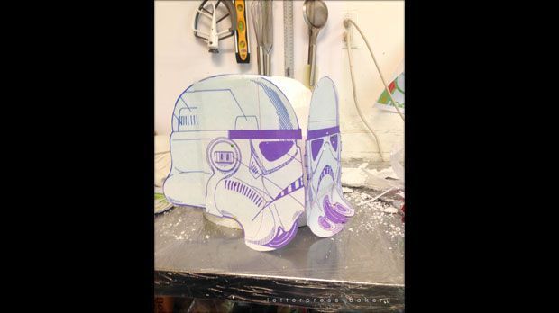 Homer-Simpson-Stormtrooper-Kuchen für Star-Wars-Fans