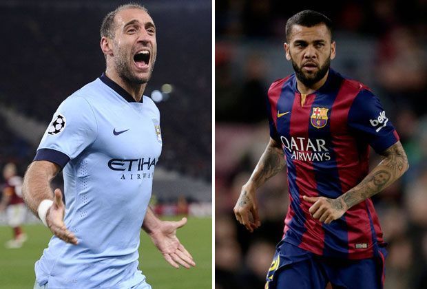 
                <strong>Pablo Zabaleta vs. Dani Alves</strong><br>
                Die beiden routinierten Außenverteidiger können beide eine enorme Erfahrung in der Königsklasse aufweisen. Aktuell bringen jedoch beide keine überragenden Leistungen. Unentschieden. City 3:4 Barcelona.
              