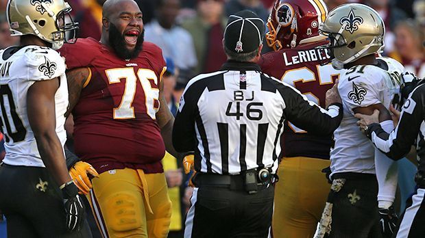 
                <strong>Morgan Moses, Washington Redskins</strong><br>
                Tackle: Morgan Moses, Washington Redskins. Der 24-jährige Right Tackle wurde 2014 erst in der dritten Runde gedraftet - in der vergangenen Saison hat er sich als Starter der Redskins durchgesetzt und bildet mit Brandon Scherff eines der jüngsten Guard-Tackle-Duos der NFL.
              