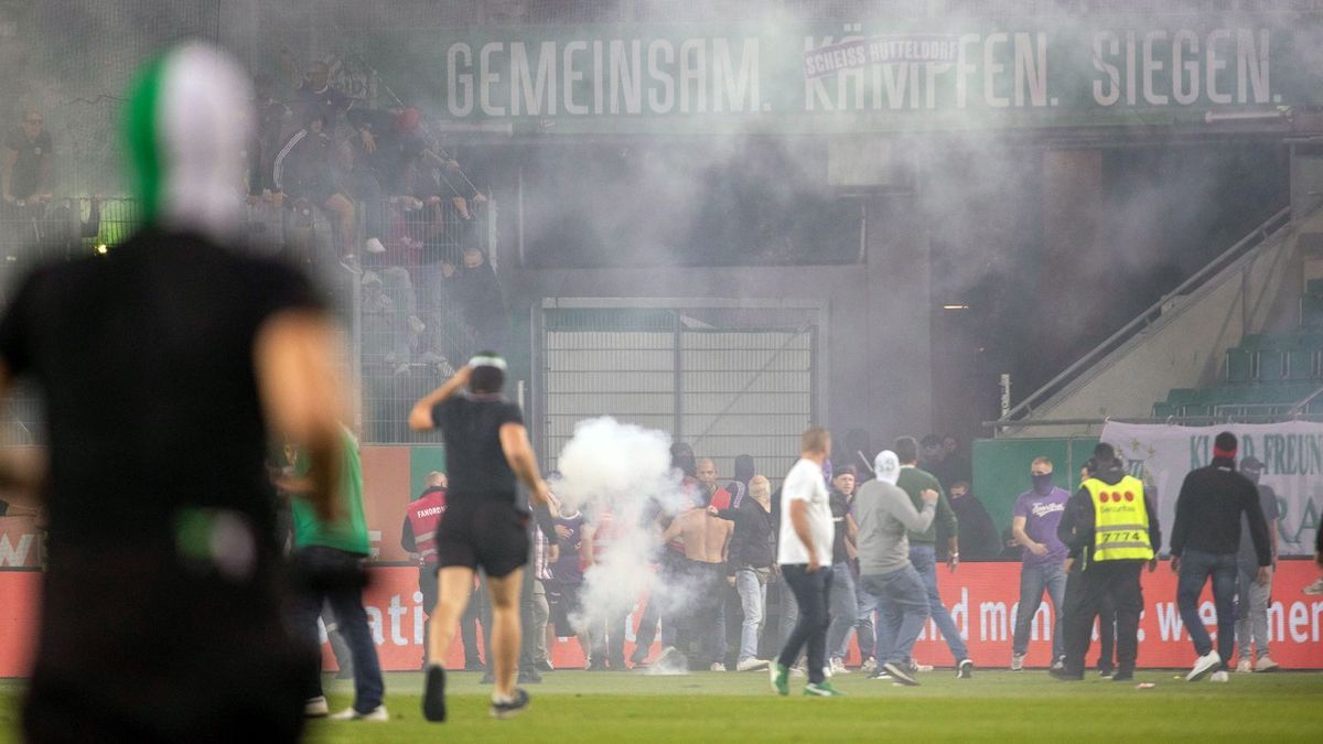 Rapid Austria Wien Derby Ausschreitungen