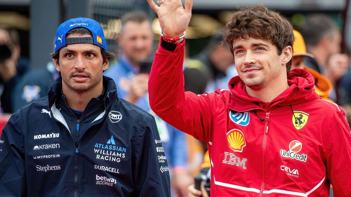 Die beiden Formel-1-Fahrer Carlos Sainz und Charles Leclerc