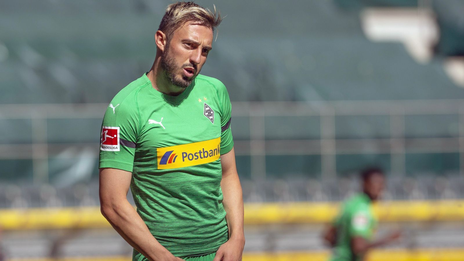 
                <strong>Josip Drmic (Borussia Mönchengladbach)</strong><br>
                Im Verein seit: Juli 2015Position: MittelstürmerAlter: 26 Jahre
              