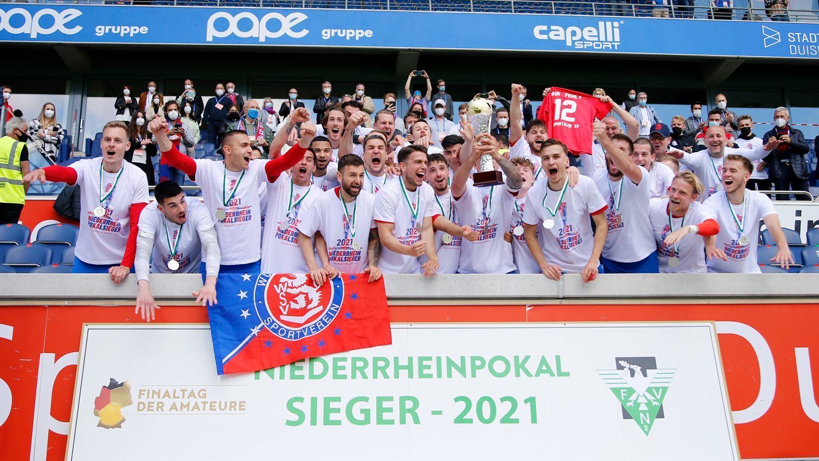 
                <strong>Wuppertaler SV</strong><br>
                Überraschung am Niederrhein: Nachdem die Favoriten aus Duisburg und Essen ihre jeweiligen Halbfinalspiele verloren, standen sich im Finale der Wuppertaler SV und der SV Straelen gegenüber. Im Regionalliga-West-Duell siegte der WSV am Ende knapp mit 2:1 und ist erstmals seit 2007 wieder im DFB-Pokal dabei. 
              