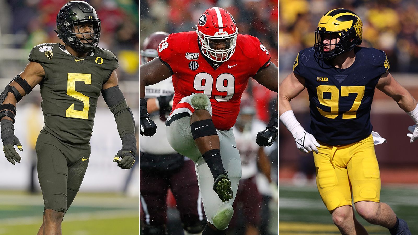 
                <strong>Aidan Hutchinson, Jordan Davis und Co: Die besten Defensive Liner im NFL Draft 2022</strong><br>
                Vor dem NFL Draft 2022 (vom 28. bis 30. April live auf ProSieben MAXX und im Livestream auf ran.de) ist ein Blick auf die stärksten College-Talente unabdingbar. Welche Defensive Liner dieses Jahr herausstechen, zeigt ran in der Galerie.
              