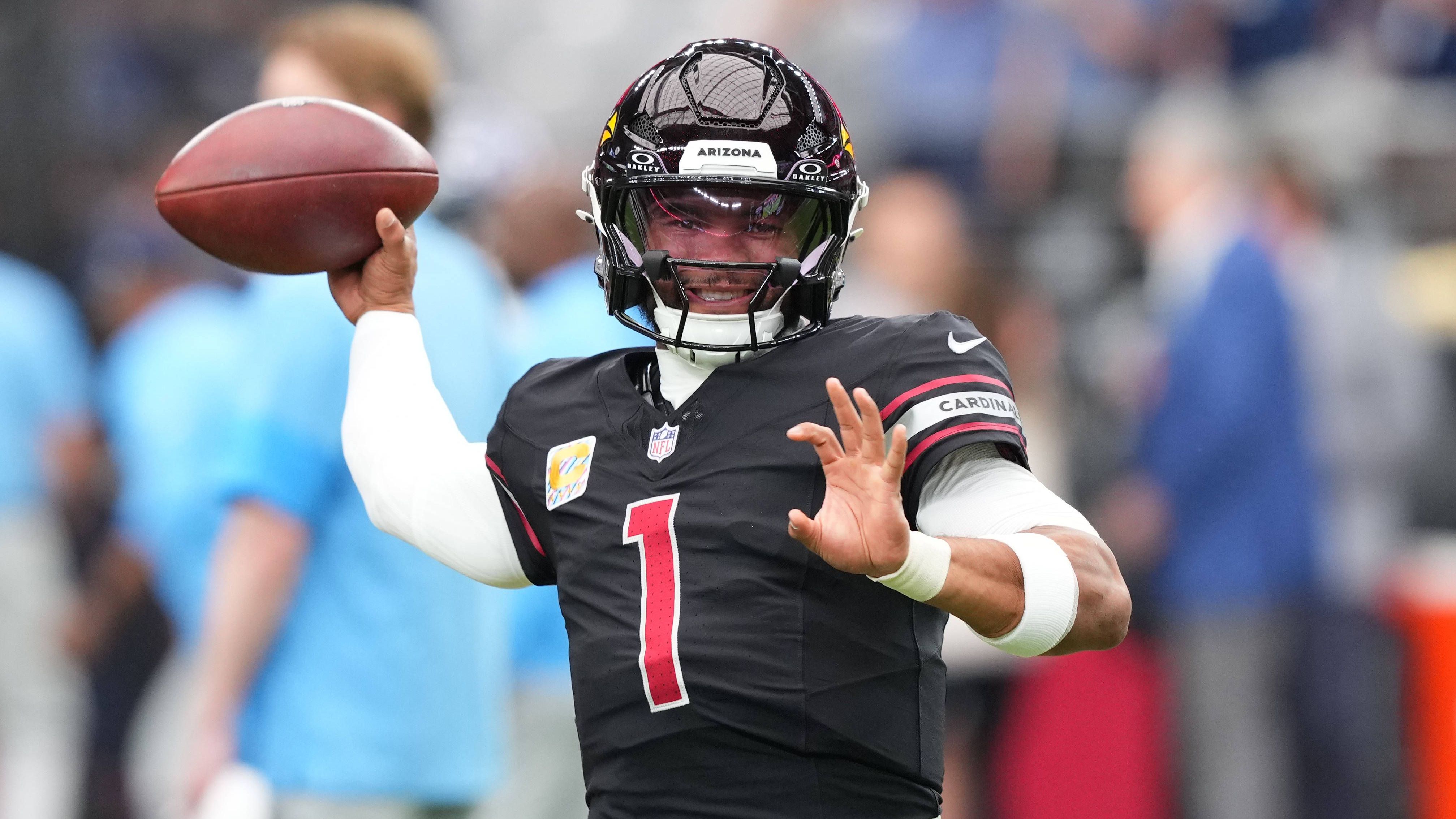 <strong>Kyler Murray (Arizona Cardinals)</strong><br>Kann Cardinals-Quarterback Kyler Murray in Week 6 auflaufen? Er ist am Freitag zwar ins Training zurückgekehrt, sein Einsatz am Sonntag in Indianapolis ist aber offiziell fraglich. Sollte Murray ausfallen, würde Jacoby Brissett als Starter auflaufen.