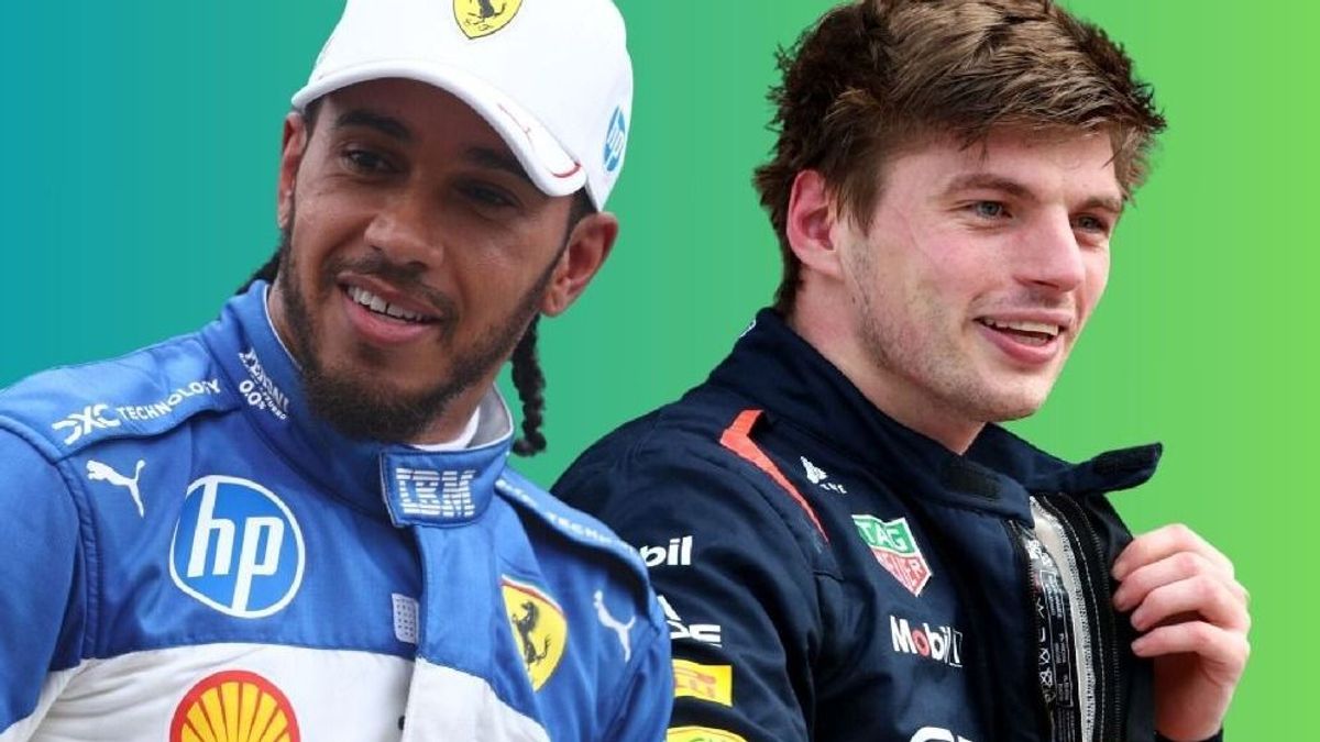 Lewis Hamilton und Max Verstappen (Fotomontage)