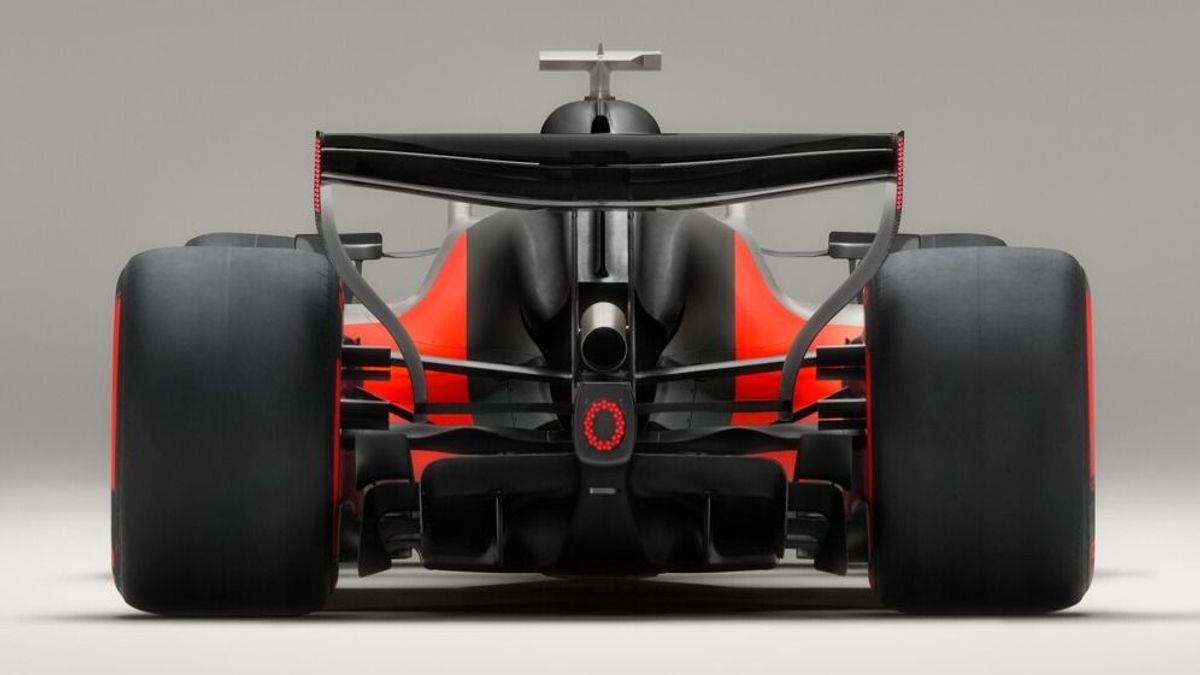 Audi-Designstudie R26 für den Formel-1-Einstieg 2026 in der Heckansicht