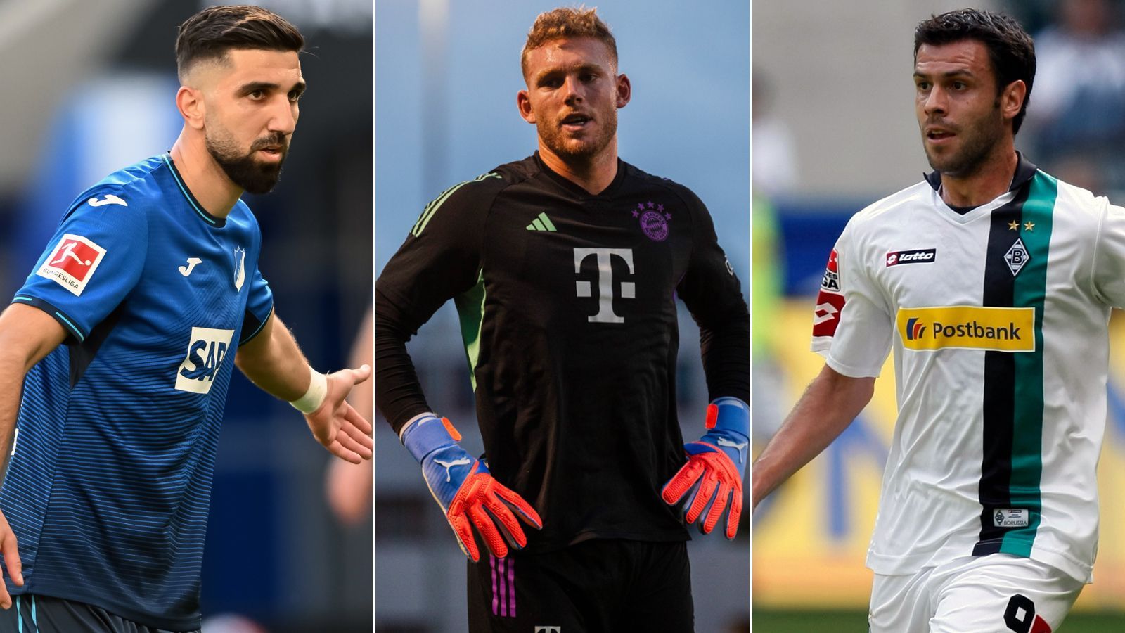 <strong>Peretz und seine Vorgänger: Diese Israelis spielten in der Bundesliga</strong><br>Der FC Bayern München hat mit Daniel Peretz (M.) einen neuen Keeper geholt. Er ist der erste Israeli in der Vereinsgeschichte des Rekordmeisters und der elfte in der Bundesliga-Historie. <em><strong>ran</strong></em> zeigt alle Israelis, die bislang in der Bundesliga eingesetzt wurden. (Stand: 27. August 2023/Quelle: transfermarkt.de)