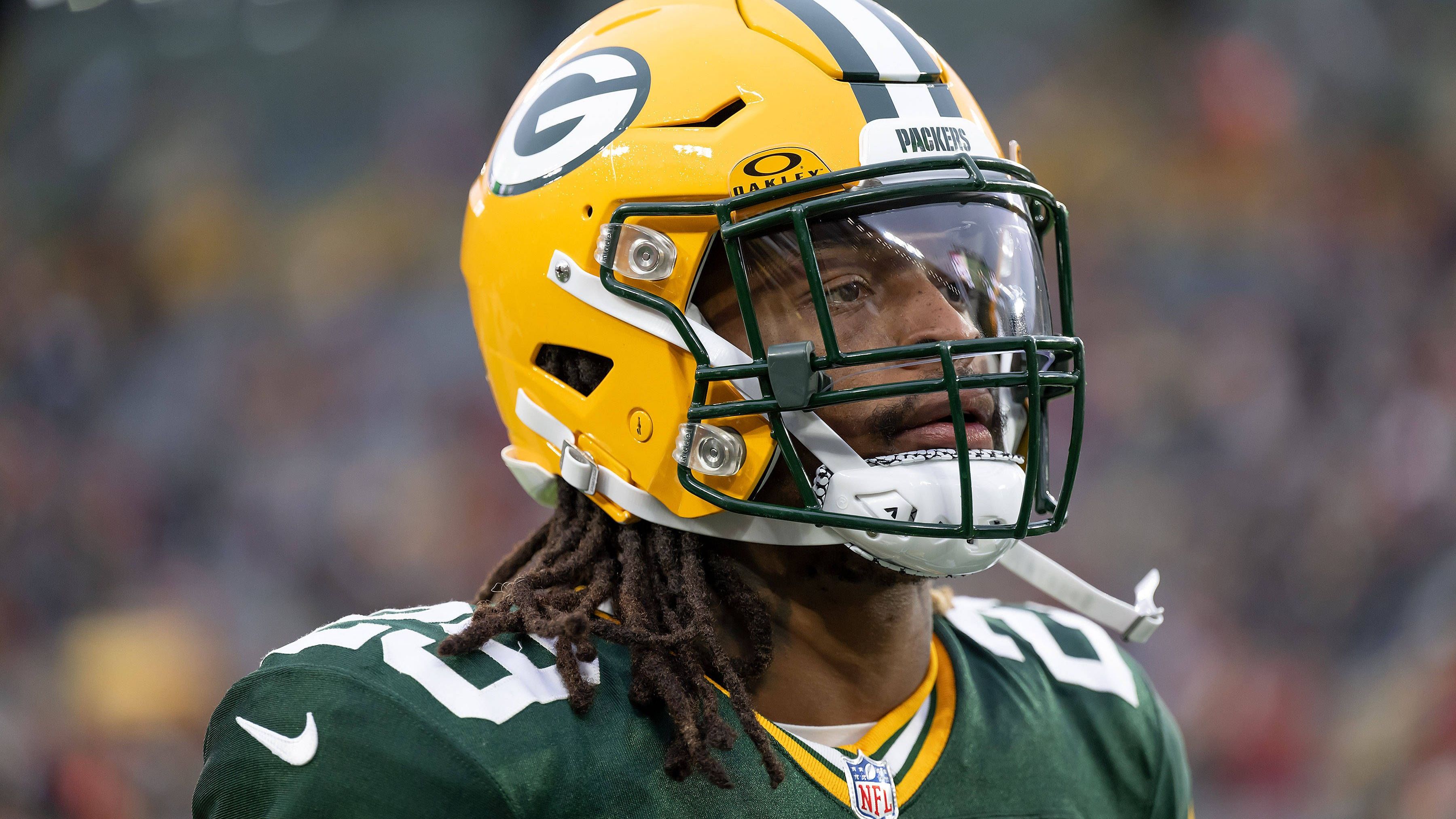 <strong>Defense (Team 1)</strong><br>Xavier McKinney<br>Team: Green Bay Packers<br>Position: Safety