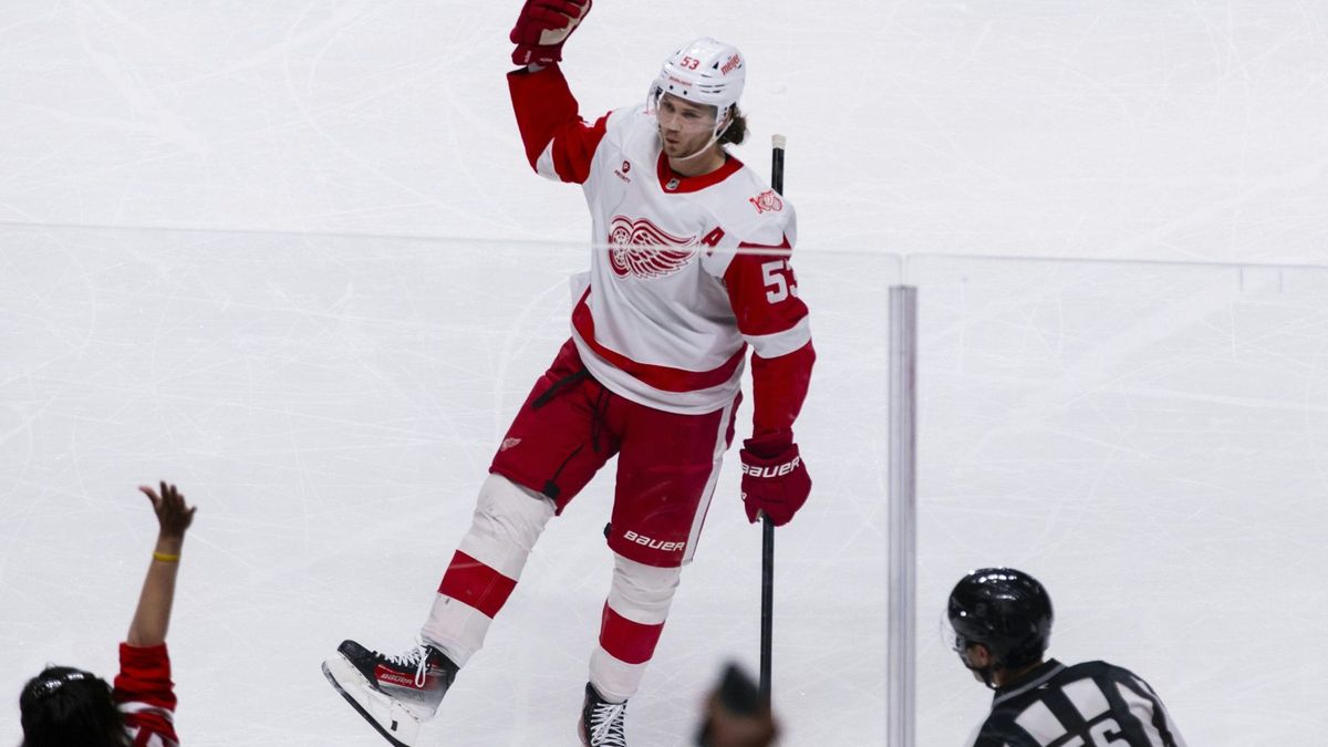 Moritz Seider feiert sein erstes Saisontor