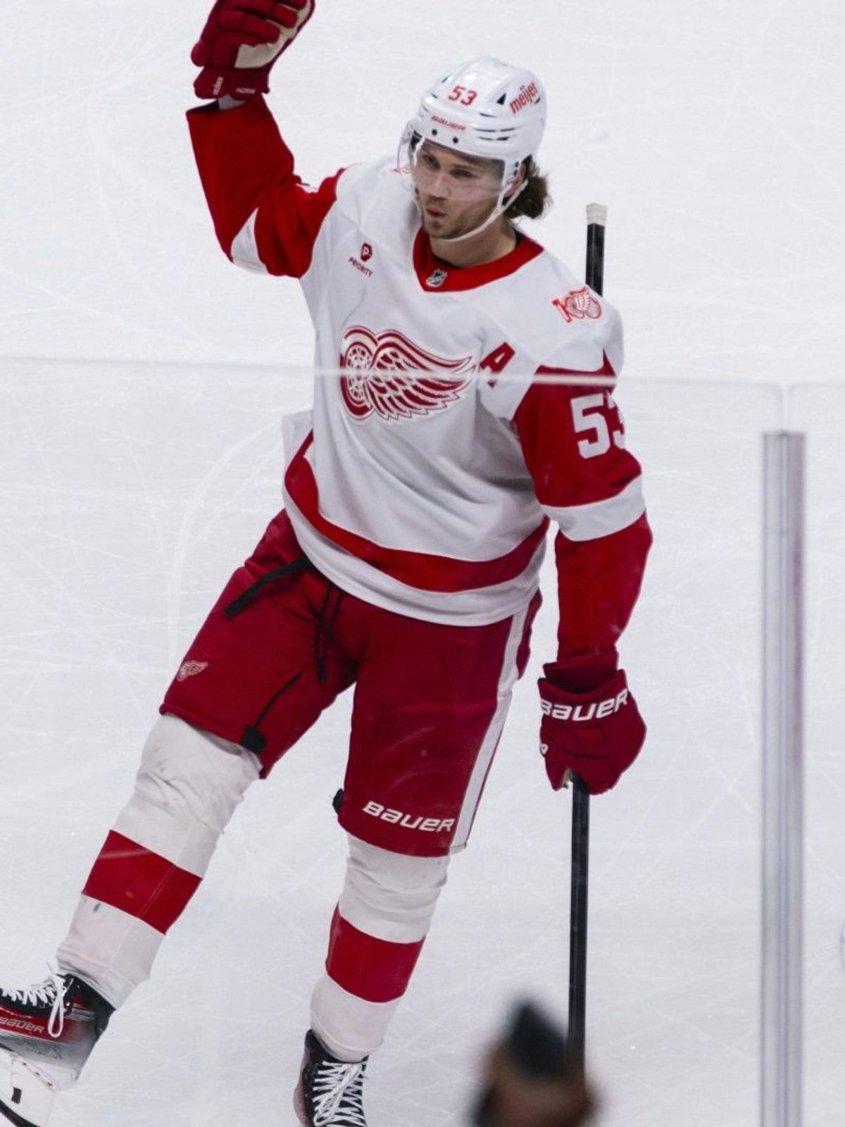 Moritz Seider feiert sein erstes Saisontor