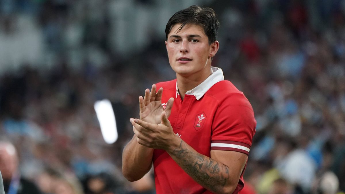 Louis Rees-Zammit (Pays de Galles) RUGBY : Wolrd Champion Cup - Pays de Galles vs Argentine - Quart de finale - Marseille - 14 10 2023 NorbertScanella Panoramic PUBLICATIONxNOTxINxFRAxBEL