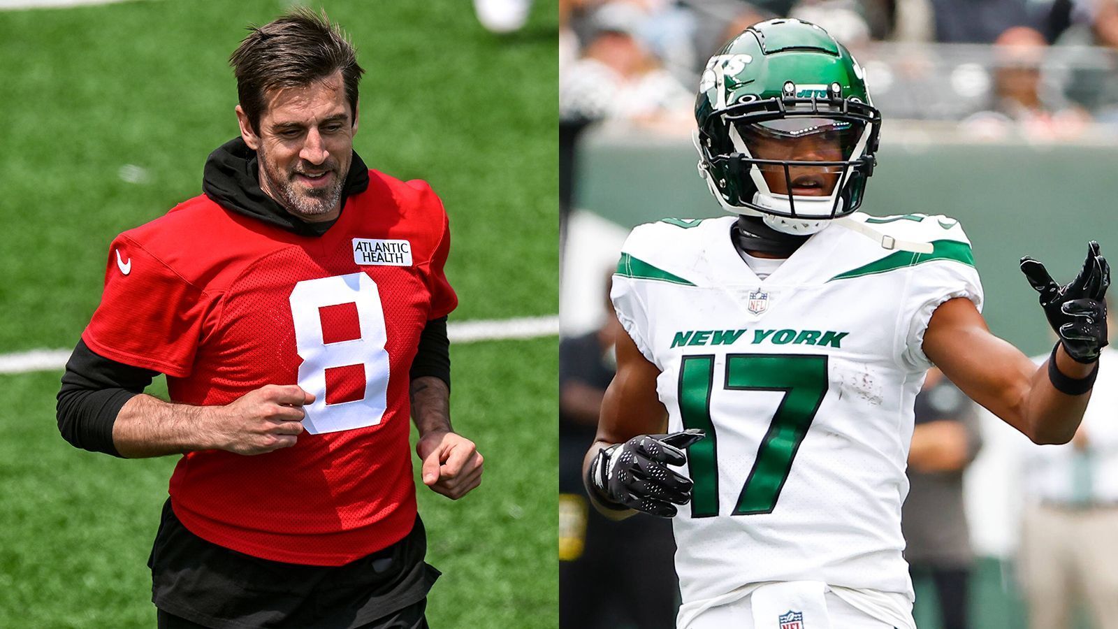 
                <strong>New York Jets </strong><br>
                So ziemlich alle Augen dürften in der kommenden Spielzeit auf die New York Jets gerichtet sein. Kein Wunder, denn langen Verhandlungen einigte sich die Franchise mit den Green Bay Packers auf einen Trade, der Superstar Aaron Rodgers in den "Big Apple" brachte. Dort wartet mit Garrett Wilson ein Jungstar auf den erfahrenen QB, der in seiner Rookie-Saison sein Potenzial schon häufig angedeutet hat (1.103 Receiving Yards und vier Touchdowns). Eine interessante Konstellation mit Potenzial.
              